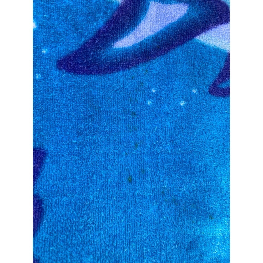 Vintage Lisa Frank Dancing Dolphins Beach Towel 30x56 Neon 90s - Picture 6 of 8